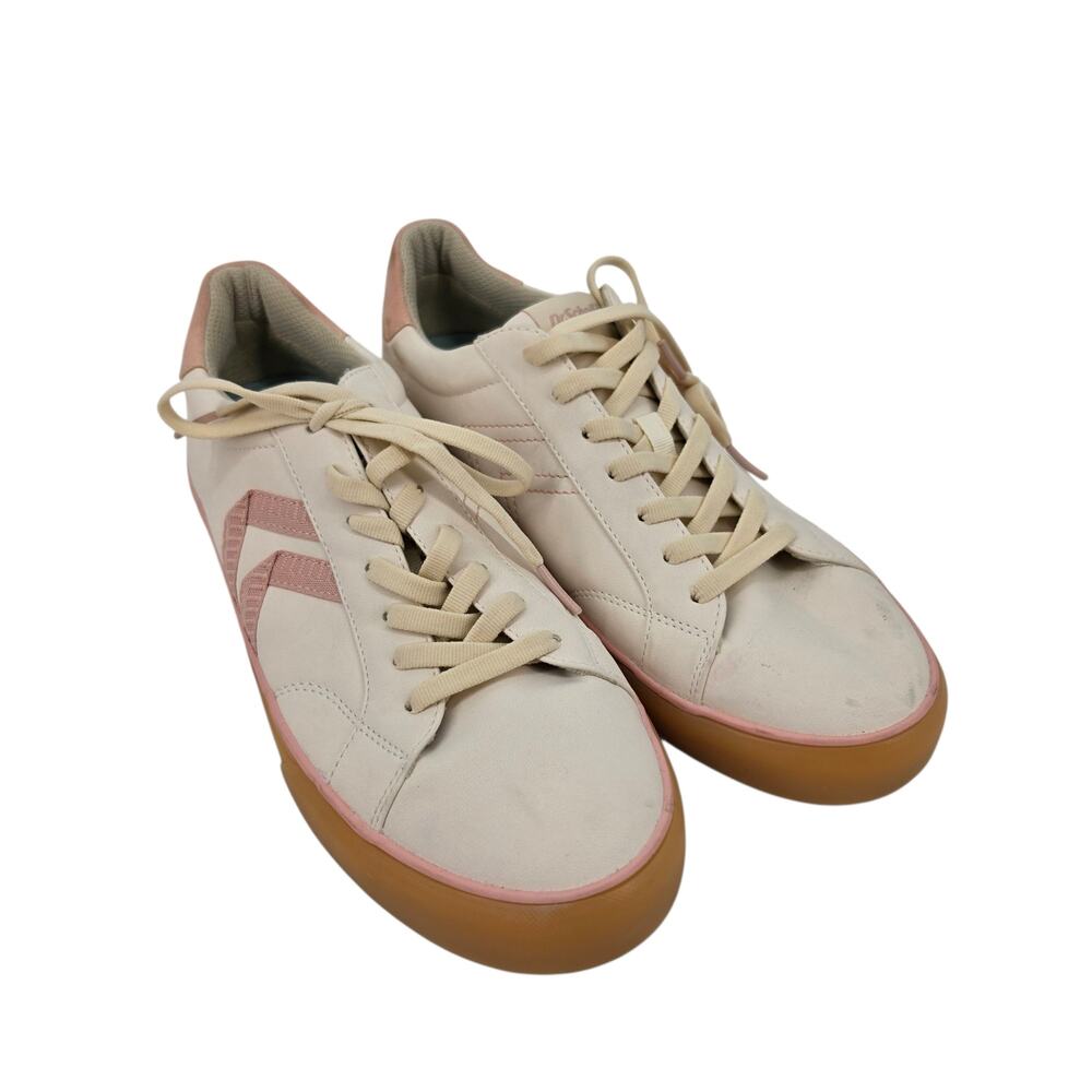 NWOT Dr. Scholl’s White & Pink Gum Sole Offline Casual Lace Up Sneakers Size 10